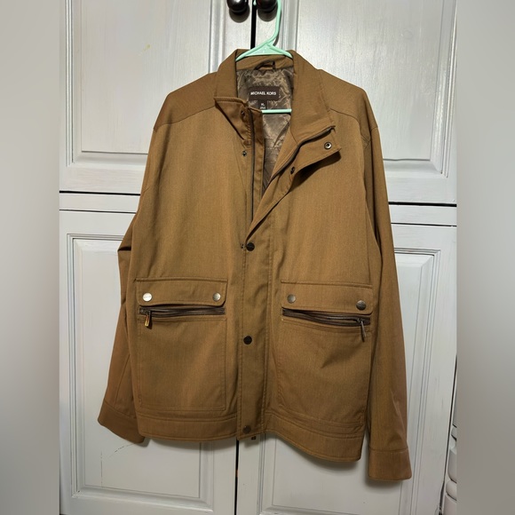 Michael Kors Mens Brown Full-Zip Jacket, Size XL - Picture 3 of 5